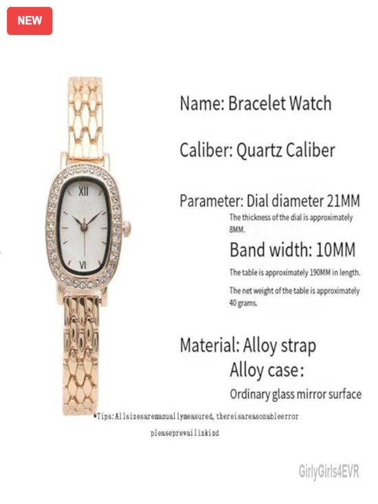 Oval Quartz Analog Wristwatch Adjustable Stainless Steel Band Waterproof main image 5